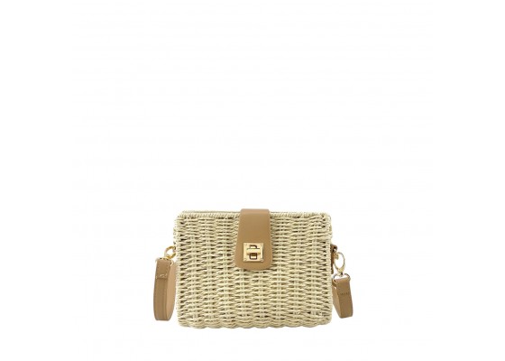 Bolso Bandolera De Hombro Pequeño Rafia Paja